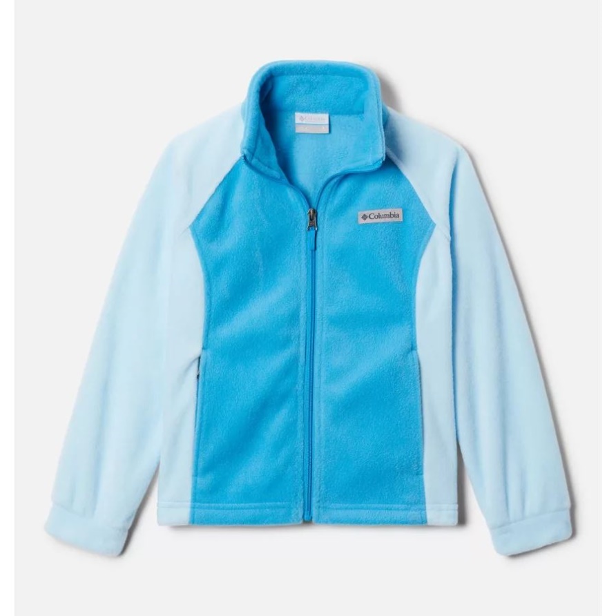 Columbia Benton Springs Fleecejacke Für Mädchen Spring Blue/Blue Chill