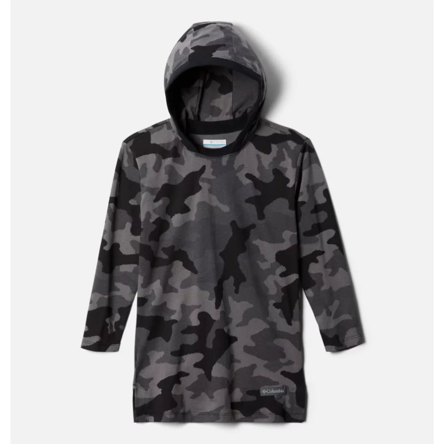 Columbia Columbia Lodge Bedruckte Tunika Mit Kapuze Für Mädchen Mit Schwarzem Traditionellem Camo-Print