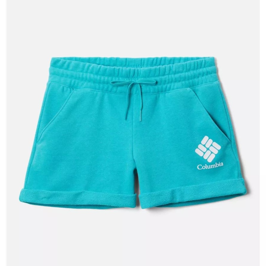 Columbia Columbia Trek French Terry Shorts Für Mädchen In Hellem Aqua