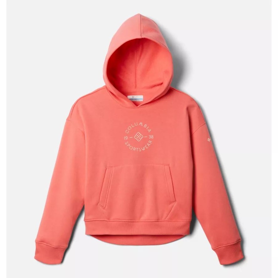 Columbia Trek Neuheit Hoodie Für Mädchen In Blush Pink