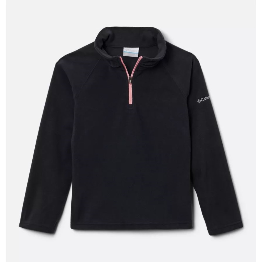Columbia Glacial Fleece Pullover Mit 1/4 Reißverschluss Für Mädchen Schwarz