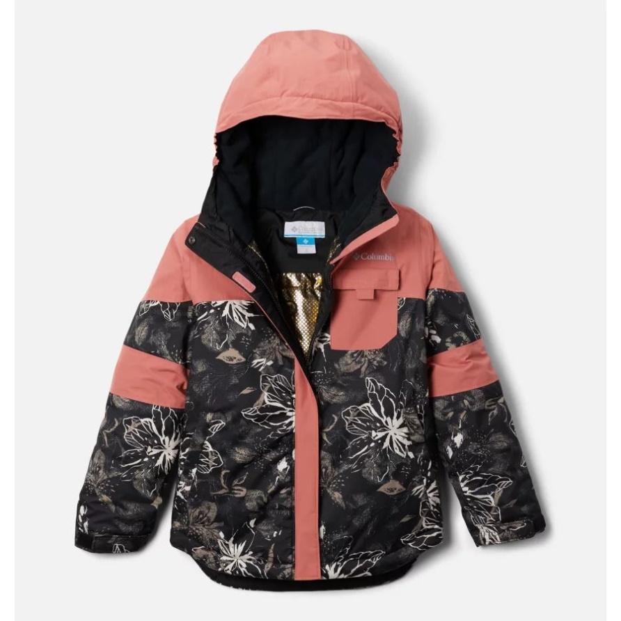 Columbia Mighty Mogul II Omni-Heat Infinity Isolierjacke Für Mädchen Black Aurelian/Dark Coral