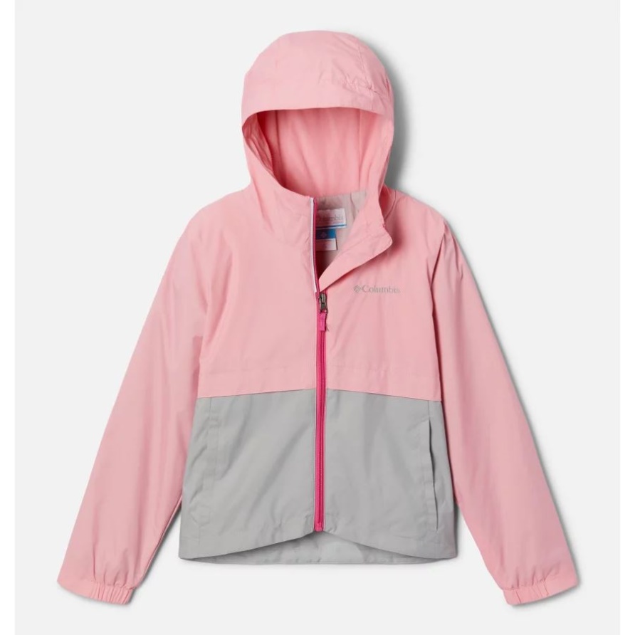 Columbia Rain-Zilla-Jacke Für Mädchen Pink Orchid/Columbia Grey