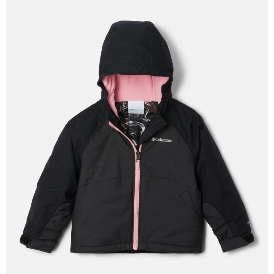 Columbia Alpine Action Ii Kleinkindjacke Für Mädchen Schwarz Meliert/schwarz