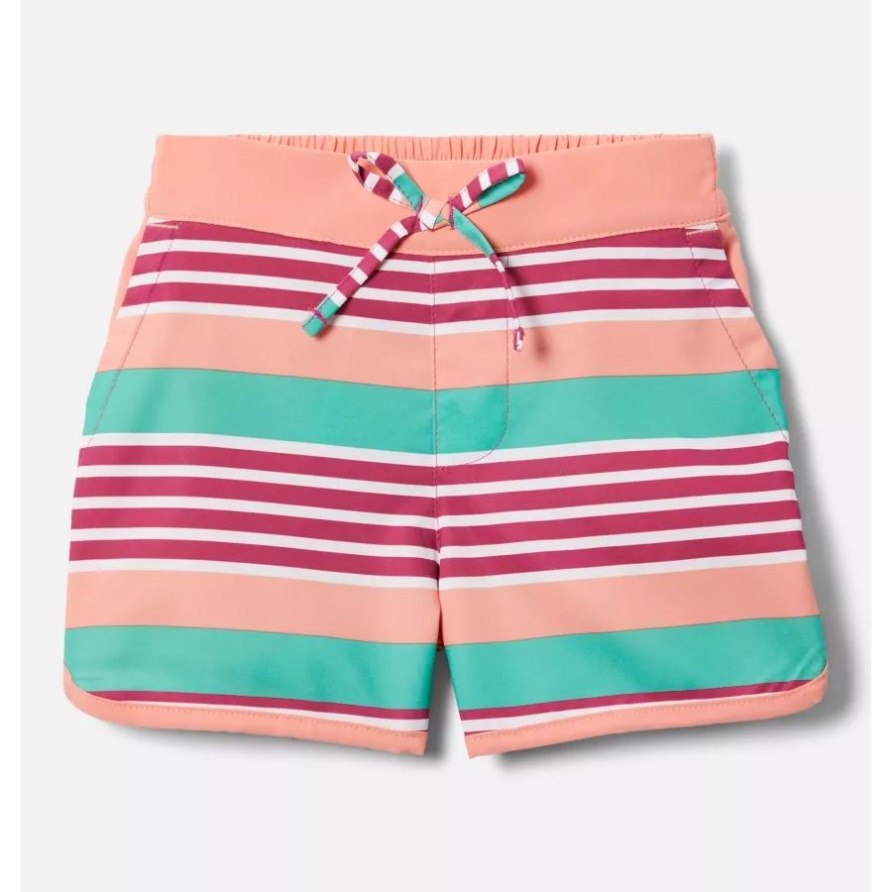 Columbia Mädchen Kleinkinder Boardshorts Sandy Shores Wild Fuchsia Milo Stripe