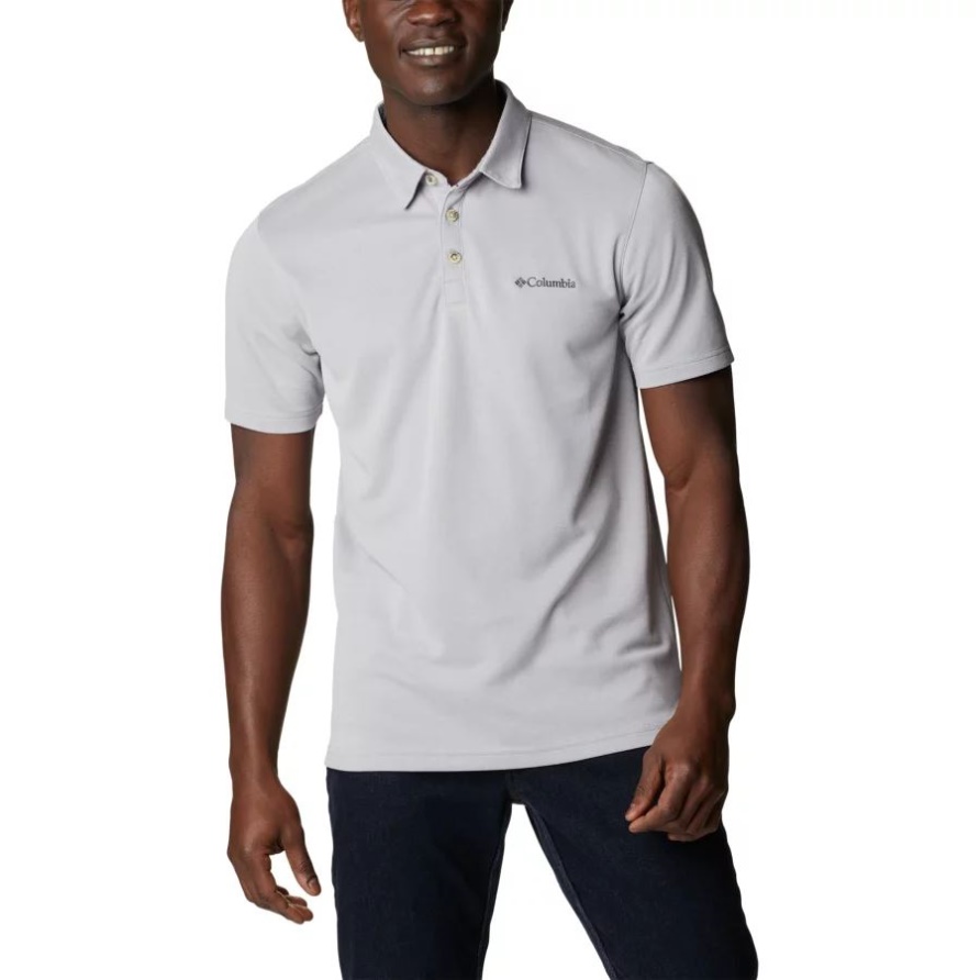 Columbia Grau Columbia Nelson Point Poloshirt Für Herren