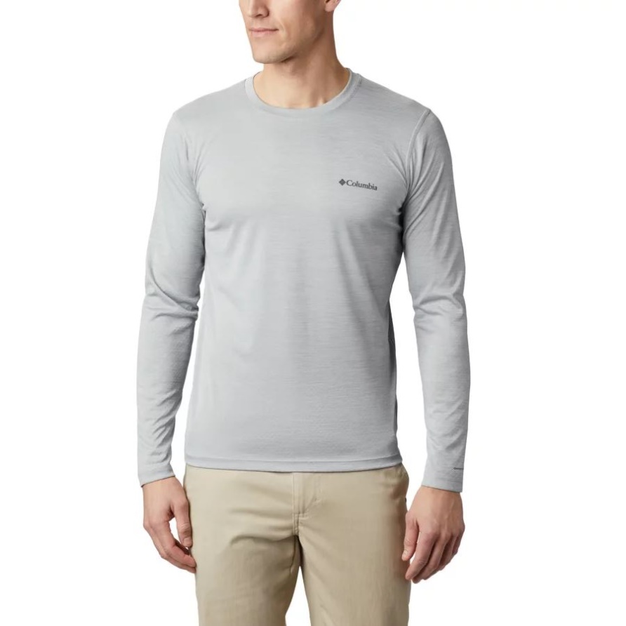 Columbia Grau Meliert Columbia Herren Null Regeln Langarmshirt