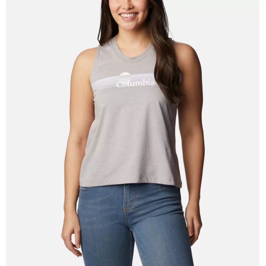 Columbia Grey Hthr/inverted Brand Grx Columbia North Cascades Tank Für Damen