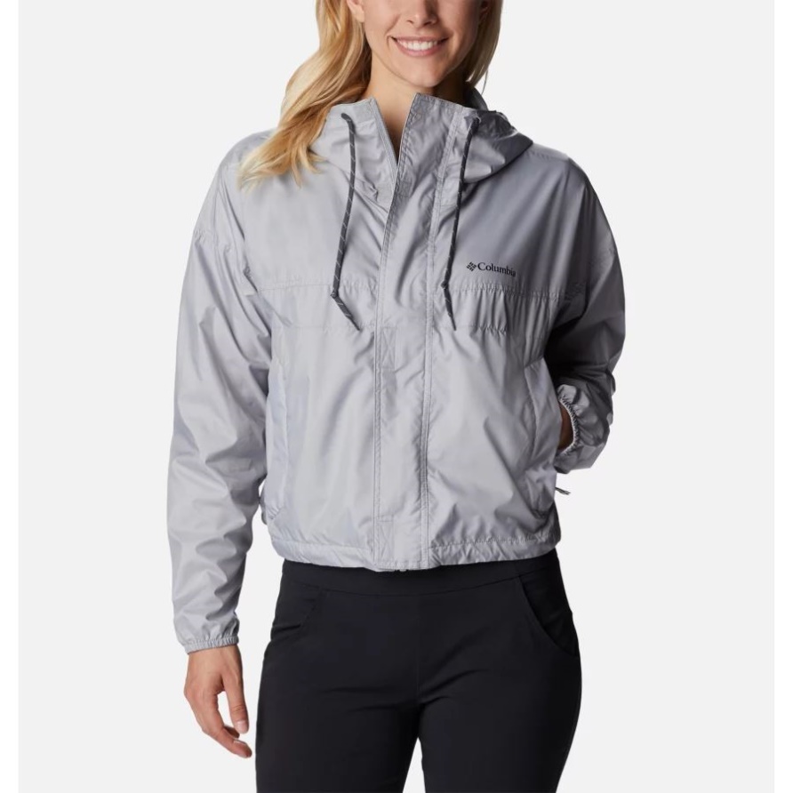 Columbia Grauer Flash Challenger Kurz Geschnittene Windjacke Für Damen Columbia