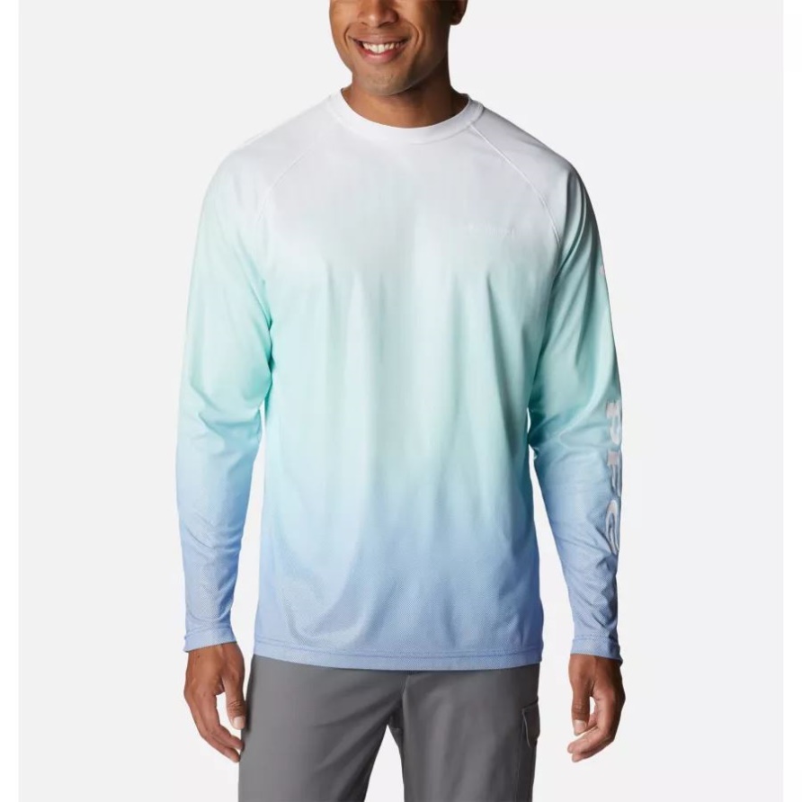 Columbia Gulf Stream Gradient Herrenhemd Mit Pfg Terminal Deflektor Bedrucktem Langarmshirt