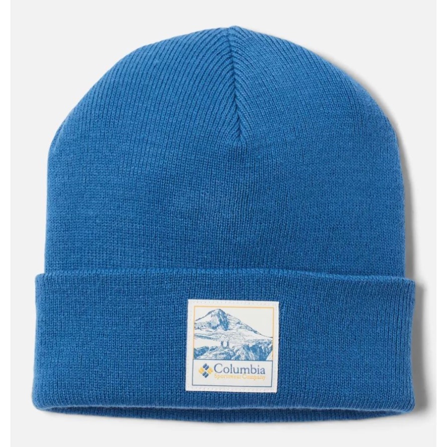 Columbia Impulse Blue/Icons Patch Unisex-City-Trek-Schwergewichts-Mütze