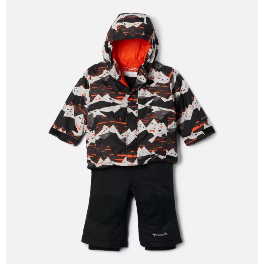 Columbia Kleinkind Buga Jacke & Lätzchen Set Roter Quarz Scrapscape