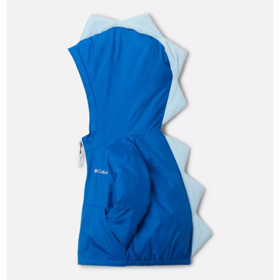 Columbia Kitterwibbit Fleece Gefütterte Kapuzenjacke Für Kleinkinder In Hellem Indigo/Himmelblau
