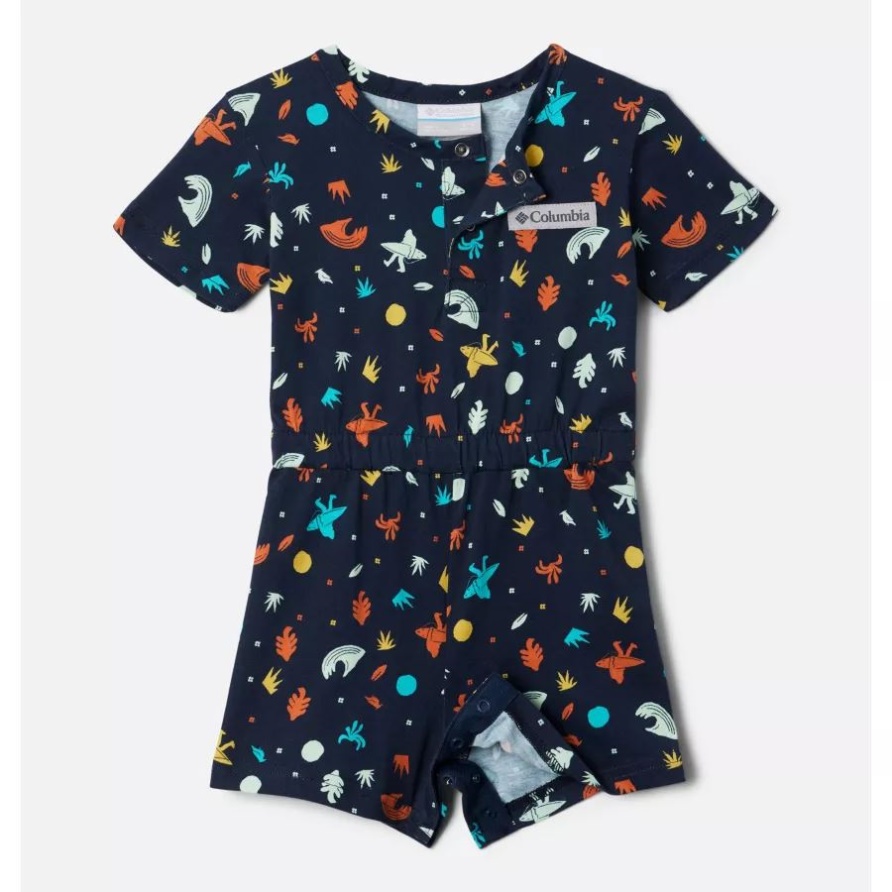 Columbia Infant Little Sur Playsuit Collegiate Navy Sasquatch Shores