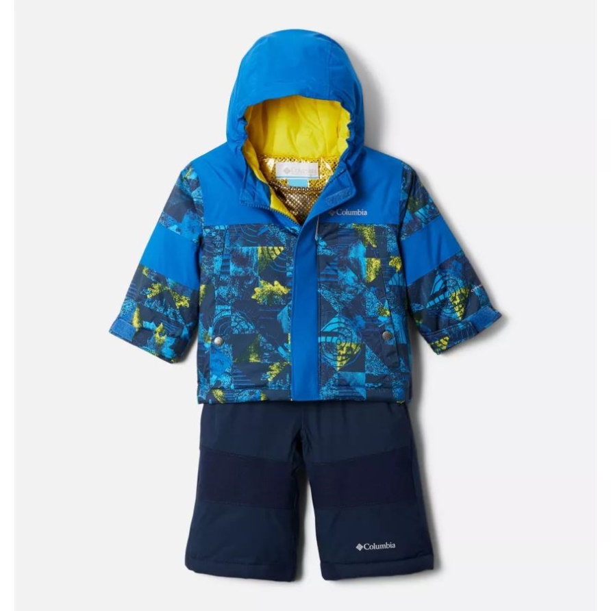 Columbia Infant Mächtiger Mogul Omni-heat Unendlich Isoliertes Set Helles Indigo Kaleidoskop/brt Indigo