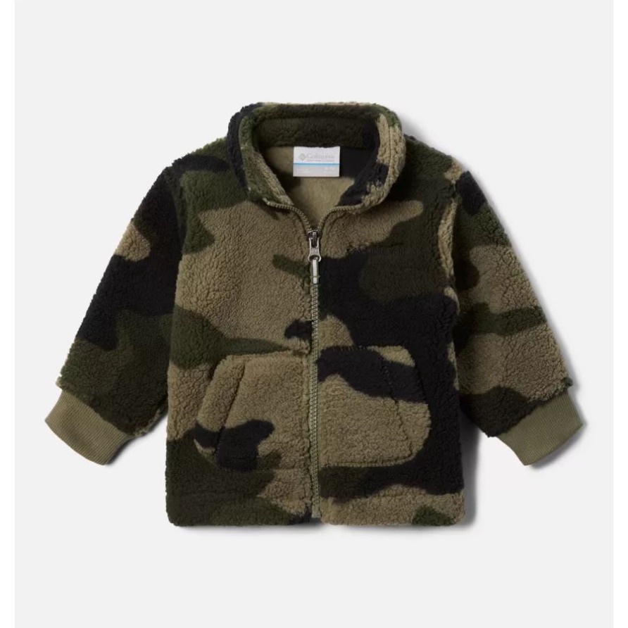 Columbia Infant Rugged Ridge II Sherpa-Fleecejacke Mit Durchgehendem Reißverschluss Steingrün Mod Camo