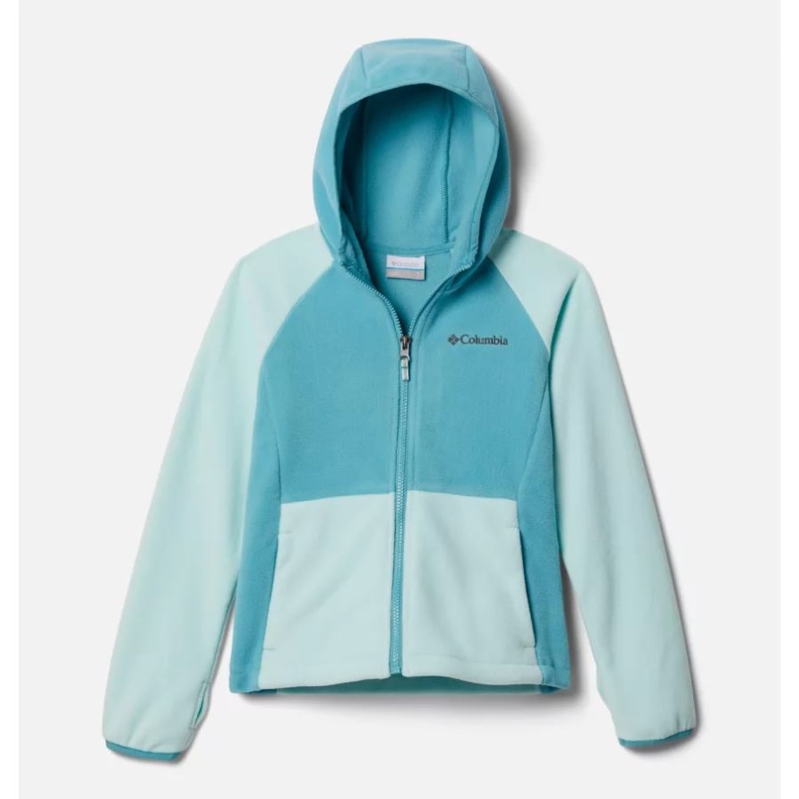 Columbia Fast Trek II Fleece-Hoodie Mit Durchgehendem Reißverschluss Für Kinder Sea Wave/Icy Morn