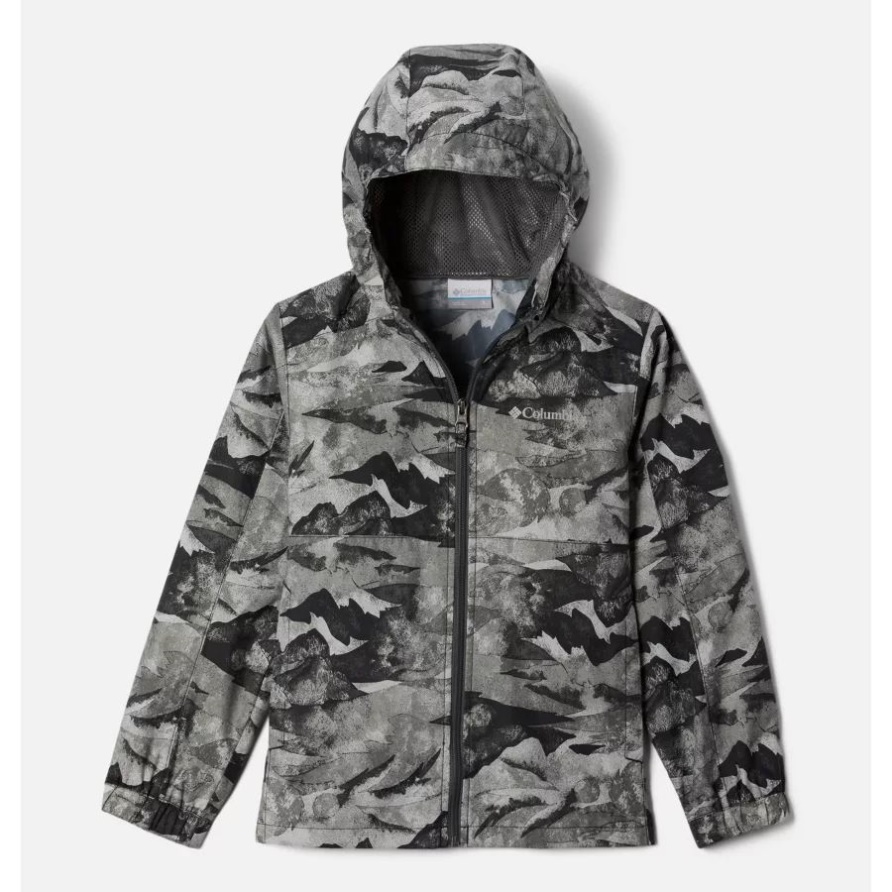 Columbia Glennaker Springs Kinderjacke Schwarze Küstenlinie