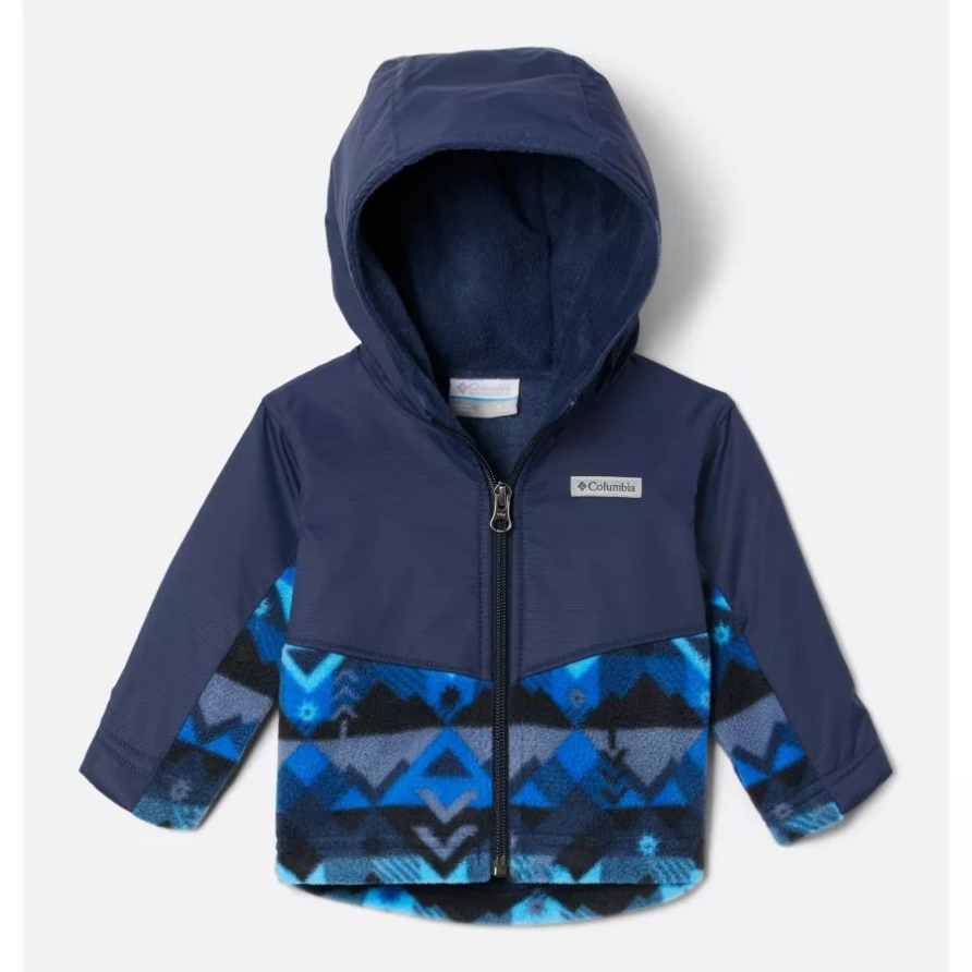 Columbia Kinder Steens Mountain Overlay Kapuzenjacke Collegiate Navy Checkpoint/coll Navy