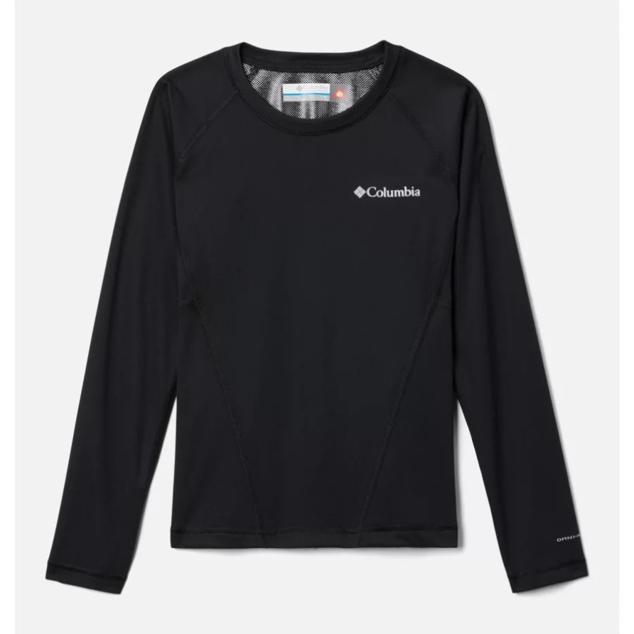 Columbia Omni-Heat Midweight Baselayer Crew Für Kinder, Schwarz