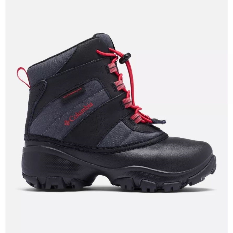 Columbia Kids' Rope Tow Iii Wasserdichter Stiefel Dunkelgrau/mountainrot