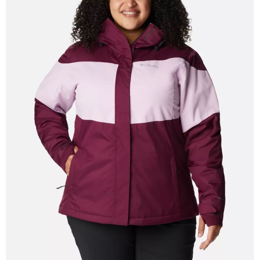 Columbia Marionberry/aura Tipton Peak Ii Isolierte Jacke Für Damen Plus Größe