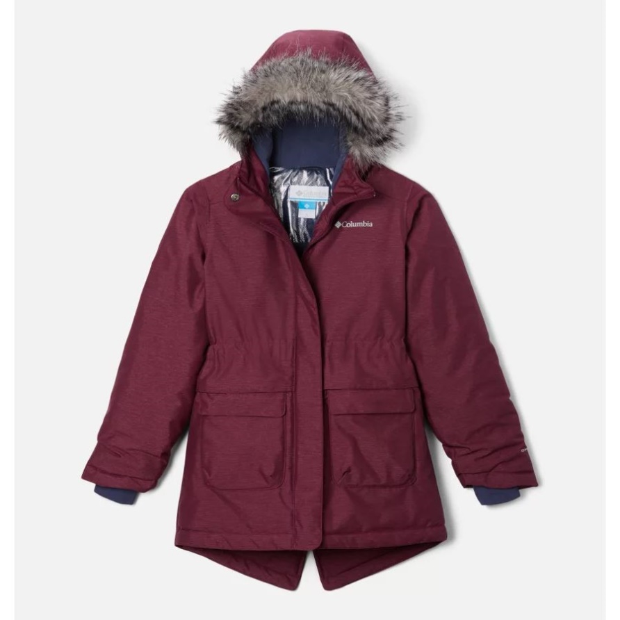 Columbia Marionberry Heather Nordic Strider Winterparka Für Mädchen