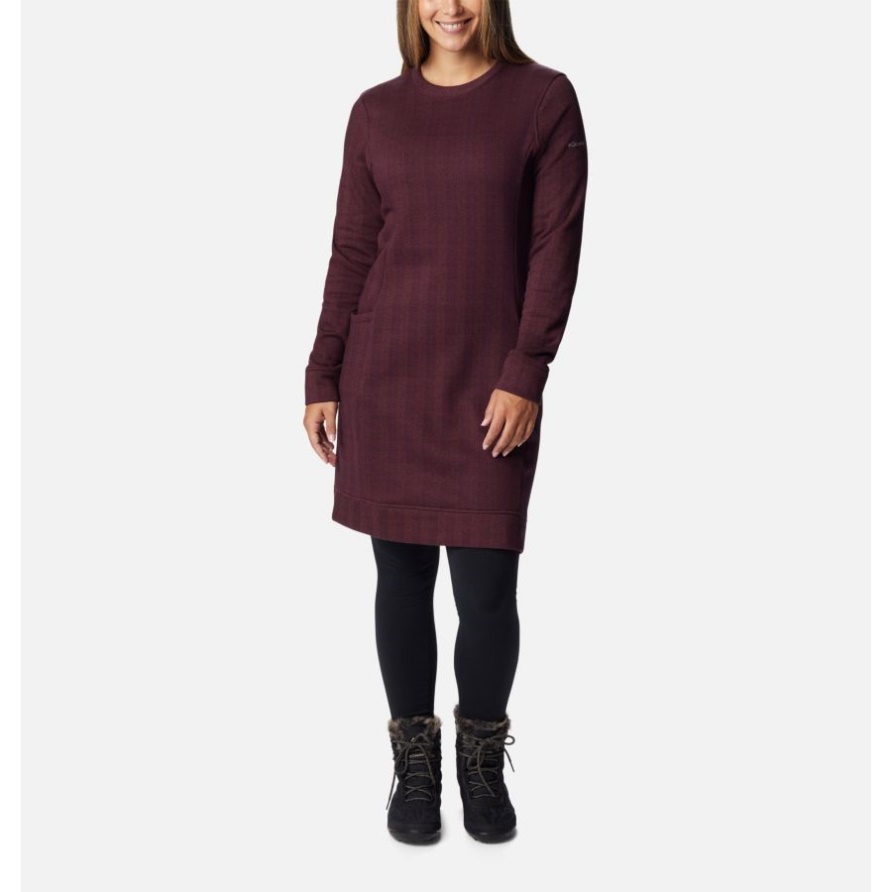 Columbia Marionberry Fischgrätenmuster Columbia Lodge Kleid Für Damen