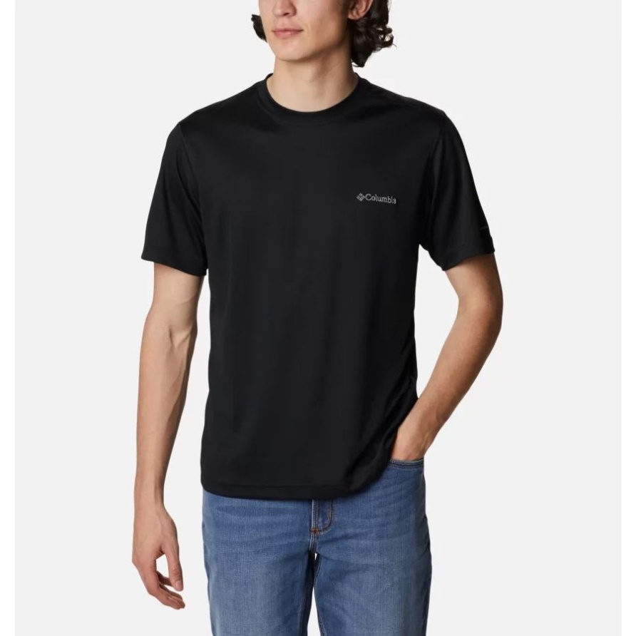 Columbia Meeker Peak Ss Crew Schwarz