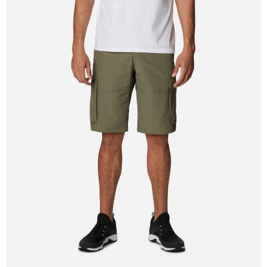 Columbia Herrenshorts Mit Schnallenpunkt Steingrün