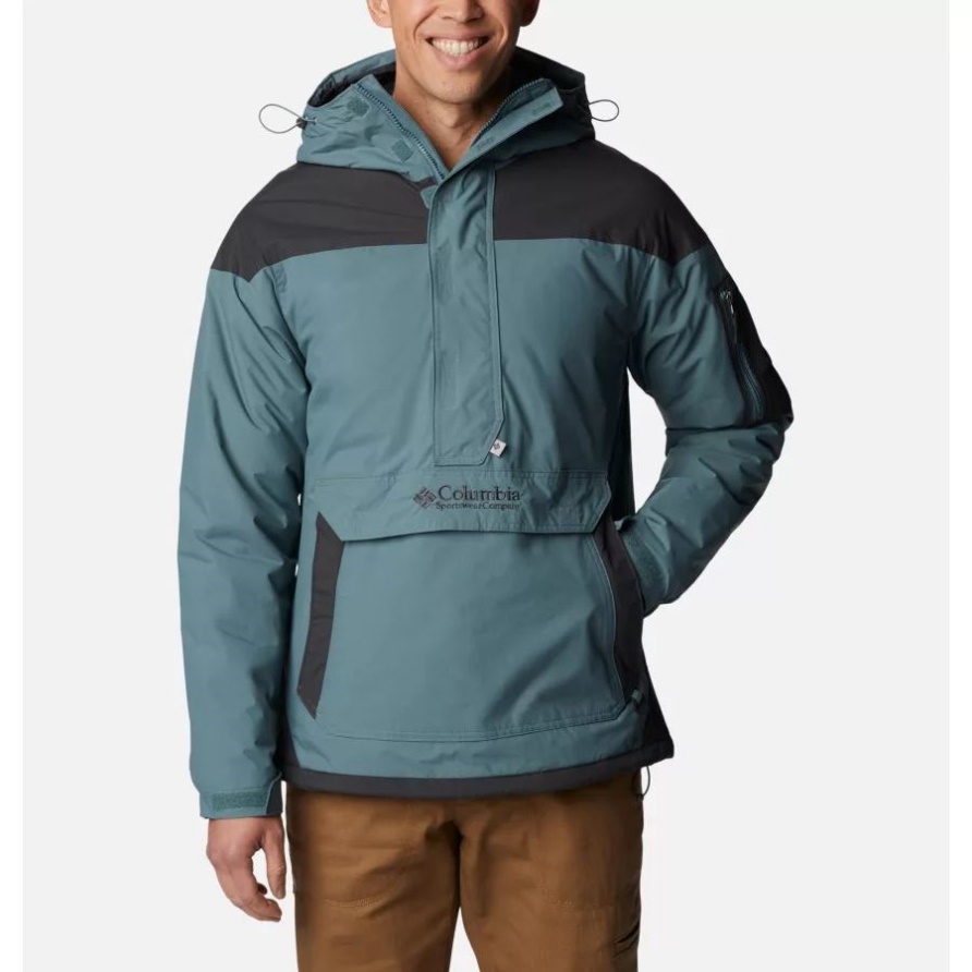 Columbia Herren-challenger Pullover Anorak Metal/shark