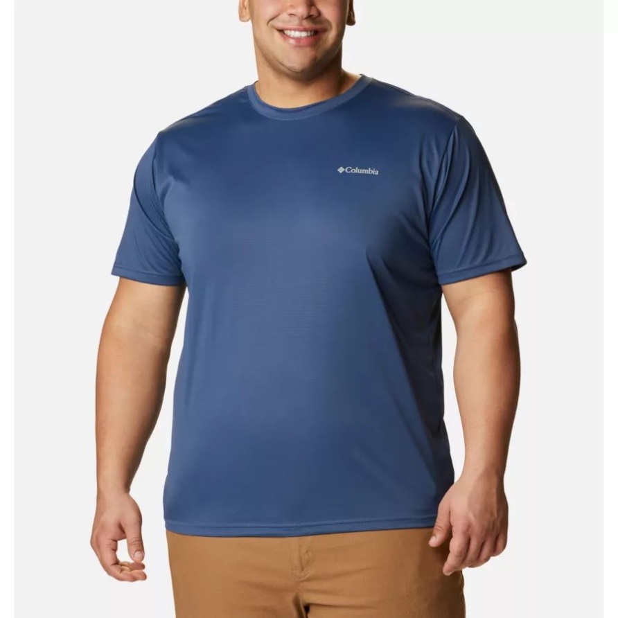 Columbia Herren Columbia Hike Crew Kurzarmhemd Big Dark Mountain