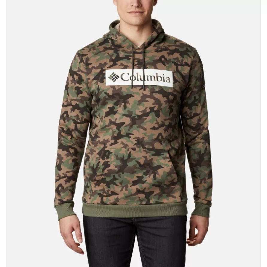 Columbia Herren-hoodie Mit Columbia-logo Bedruckt Cypress Camo