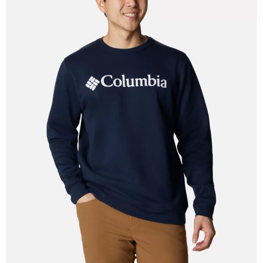Columbia Columbia Trek Crew Sweatshirt Für Herren Collegiate Navy/csc Markenlogo