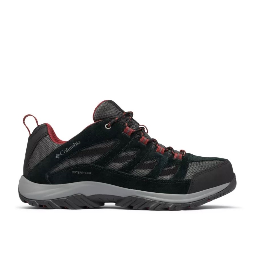 Columbia Herren Crestwood Wasserdichter Wanderschuh Breit Dunkelgrau/roter Jaspis