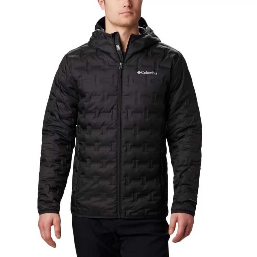 Columbia Delta Ridge Daunenjacke Mit Kapuze Für Herren Schwarz