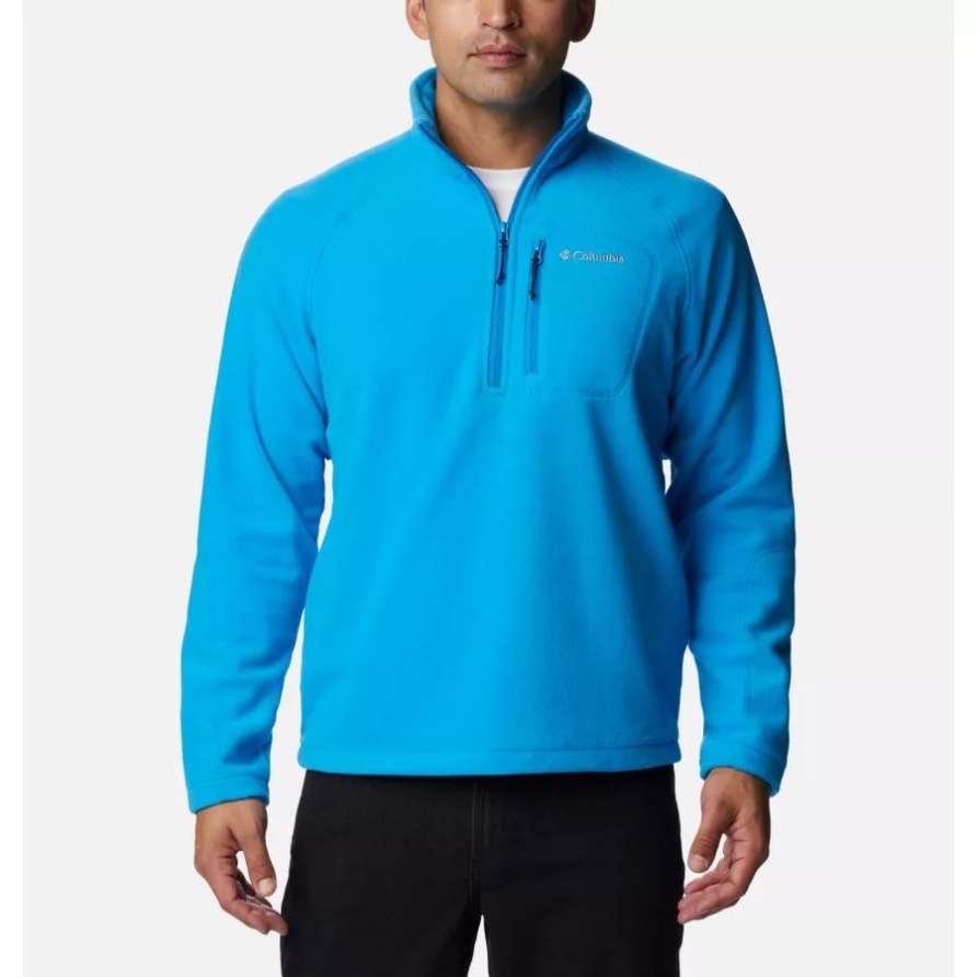 Columbia Herren Fast Trek III Half Zip Fleece Compass Blue