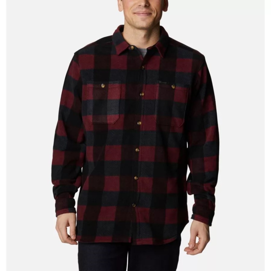 Columbia Herren Flare Gun Fleece-Überhemd Elderberry Multi Check