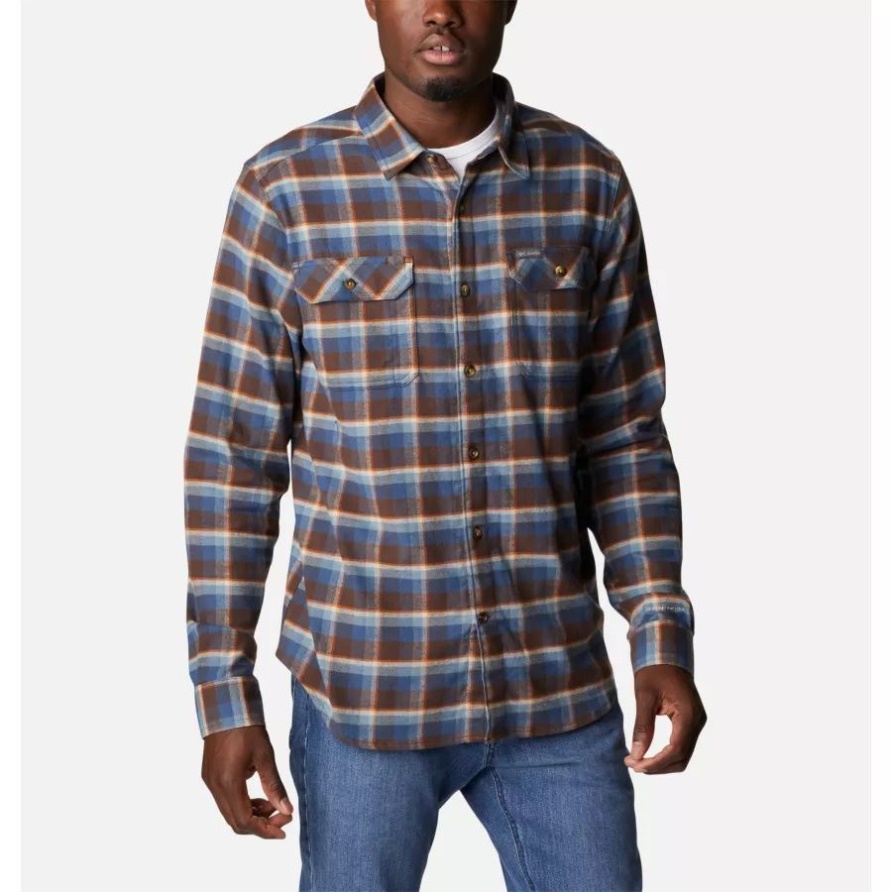 Columbia Flare Gun Stretch-Flanellhemd Für Herren Cordovan Shadow Plaid