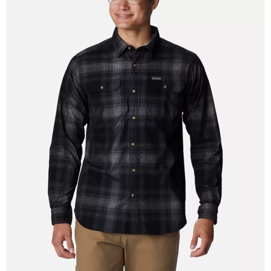 Columbia Herren Flare Gunutility Hemd Schwarz Multi Ombre