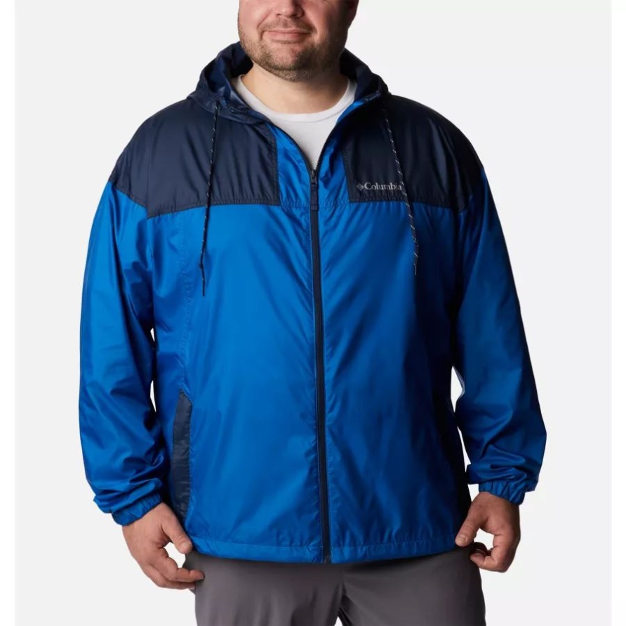 Columbia Flash Challenger Windbreaker-Jacke Für Herren, Groß, Helles Indigo/College-Navy