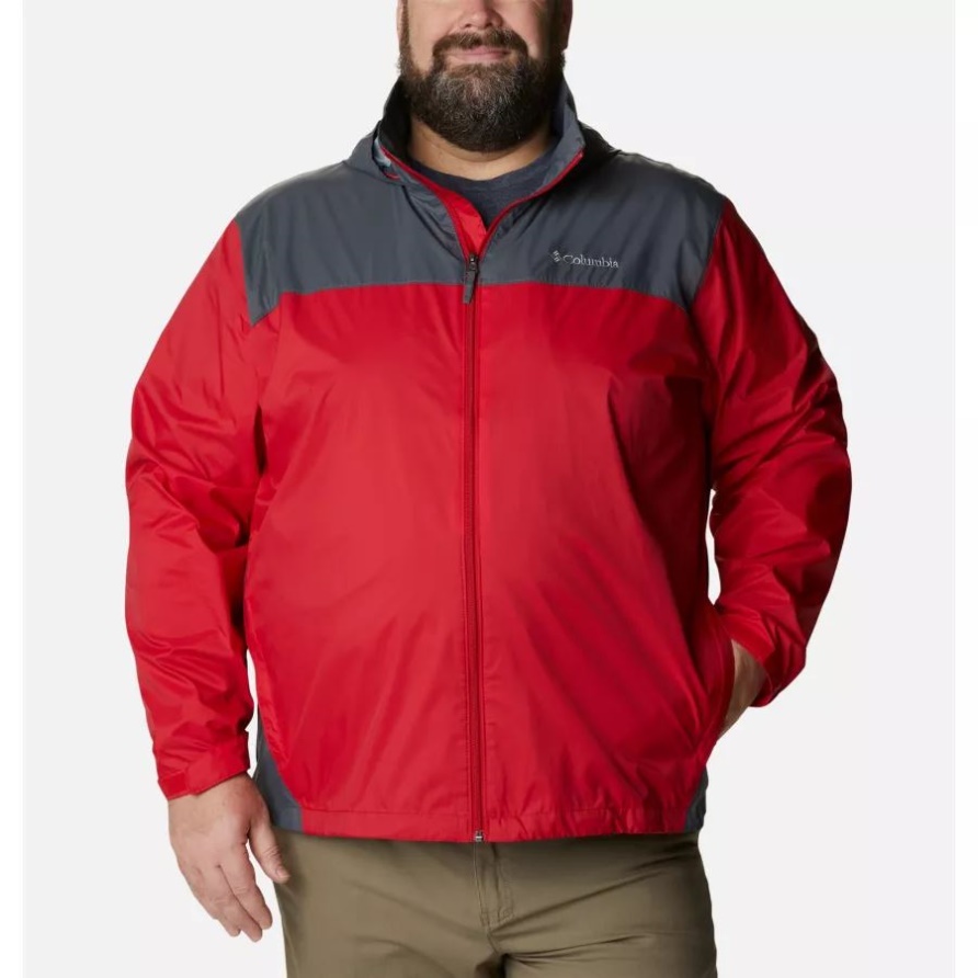 Columbia Glennaker Lake Regenjacke Big Mountain Red/graphite Für Herren