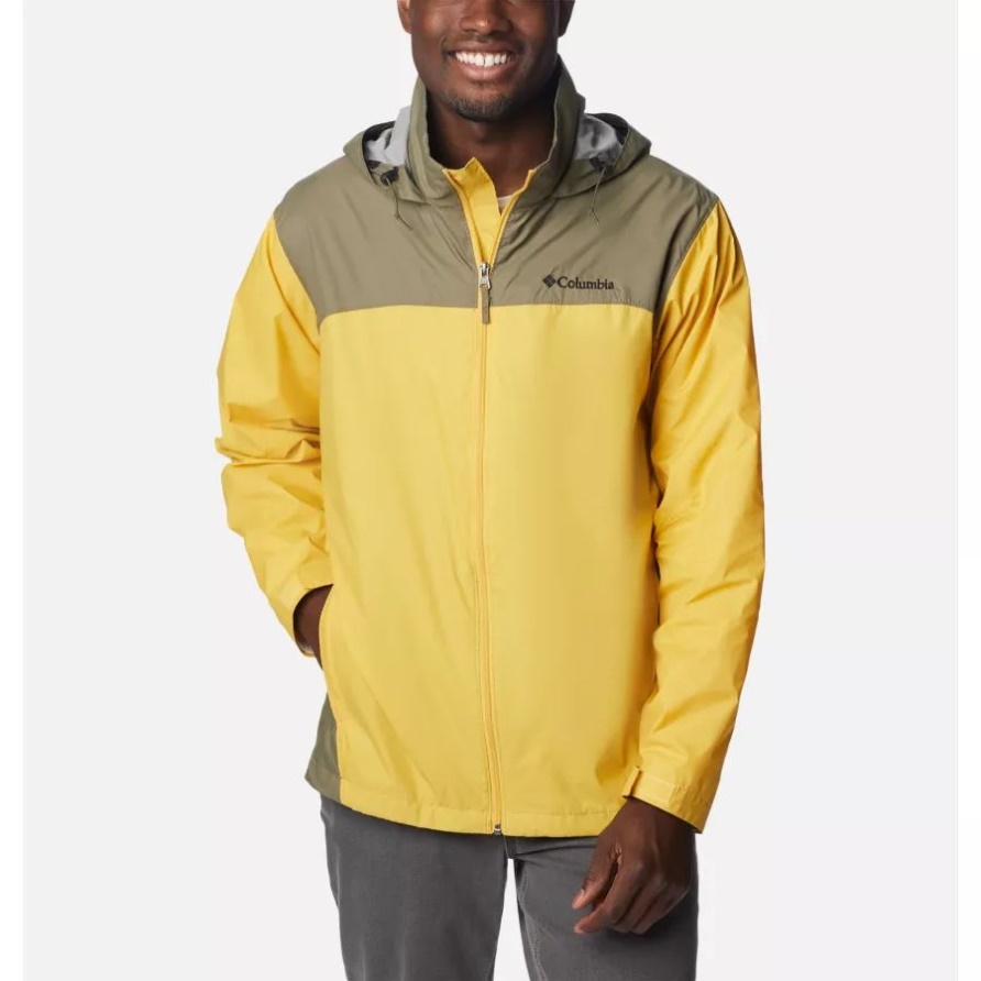 Columbia Glennaker Lake Regenjacke Für Herren Golden Nugget/stone Green