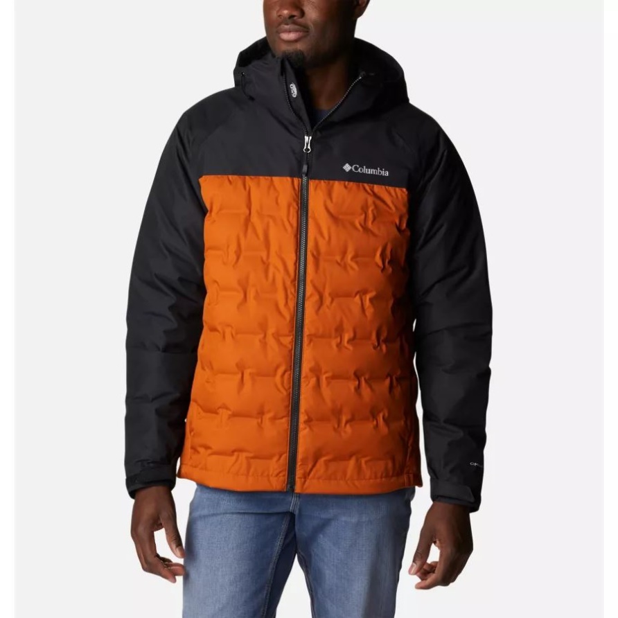 Columbia Grand Trek Ii Daunenjacke Mit Kapuze Für Herren Warm Kupfer/schwarz