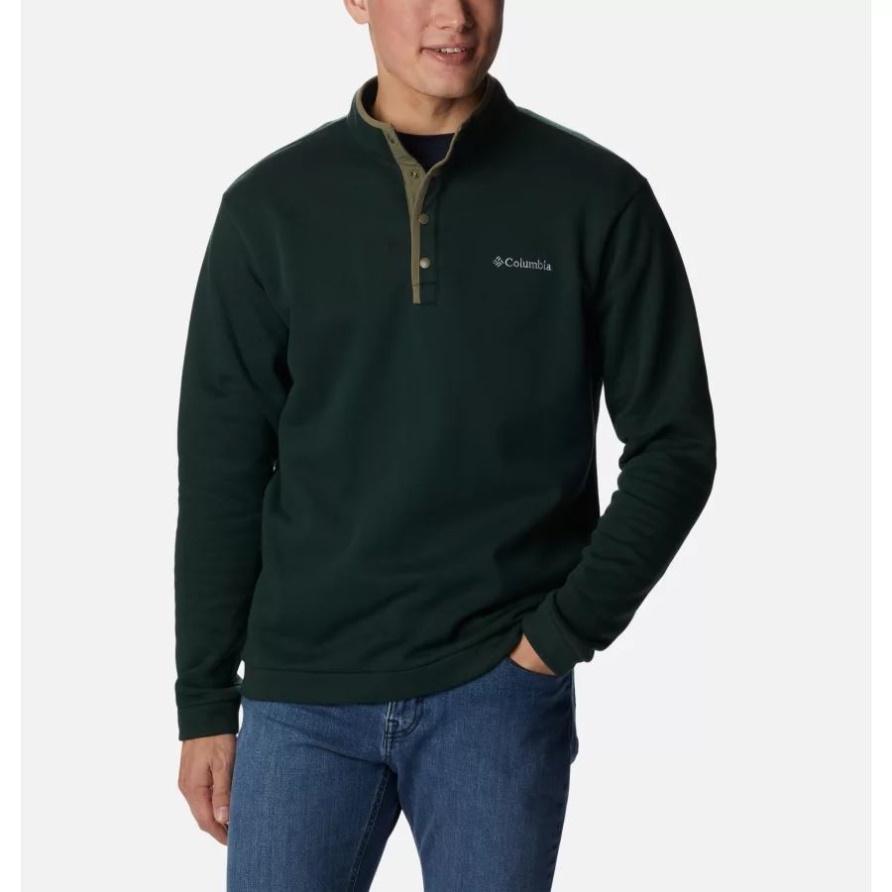 Columbia Herren Hart Mountain Half Snap Hemd Fichte