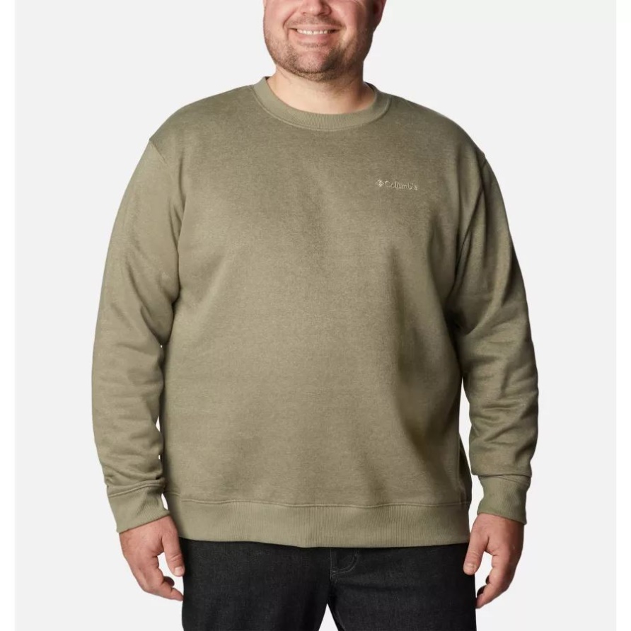 Columbia Herren-sweatshirt Hart Mountain Ii Groß Steingrün Meliert