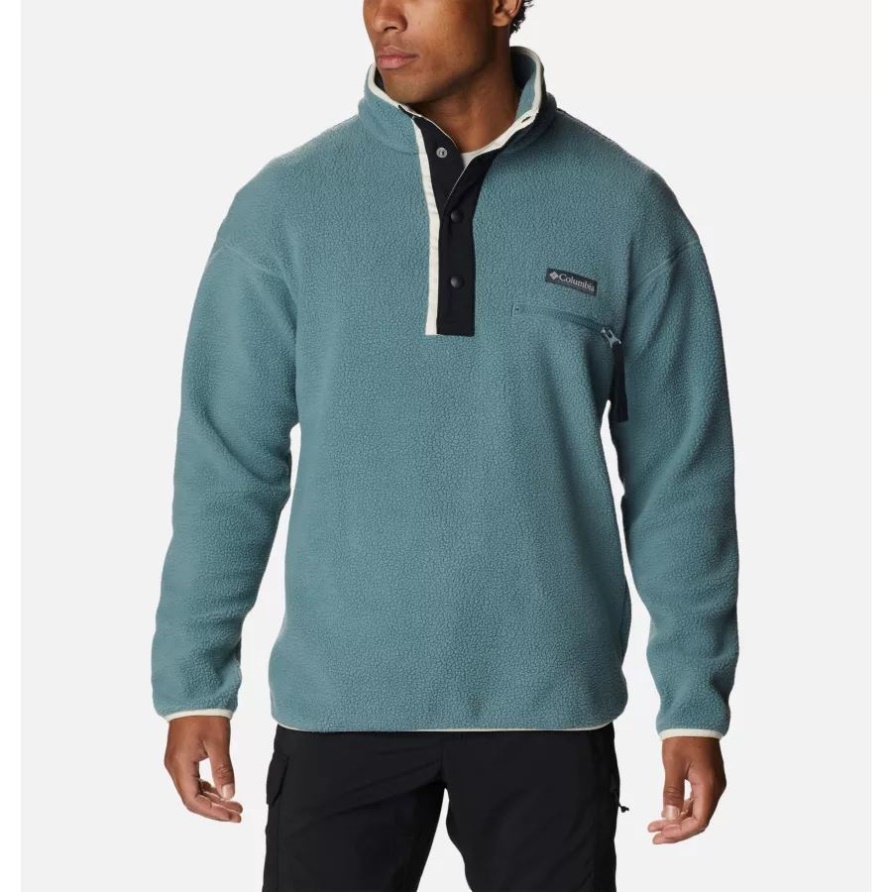 Columbia Herren Helvetia Streetwear Fleece Metall/kreide