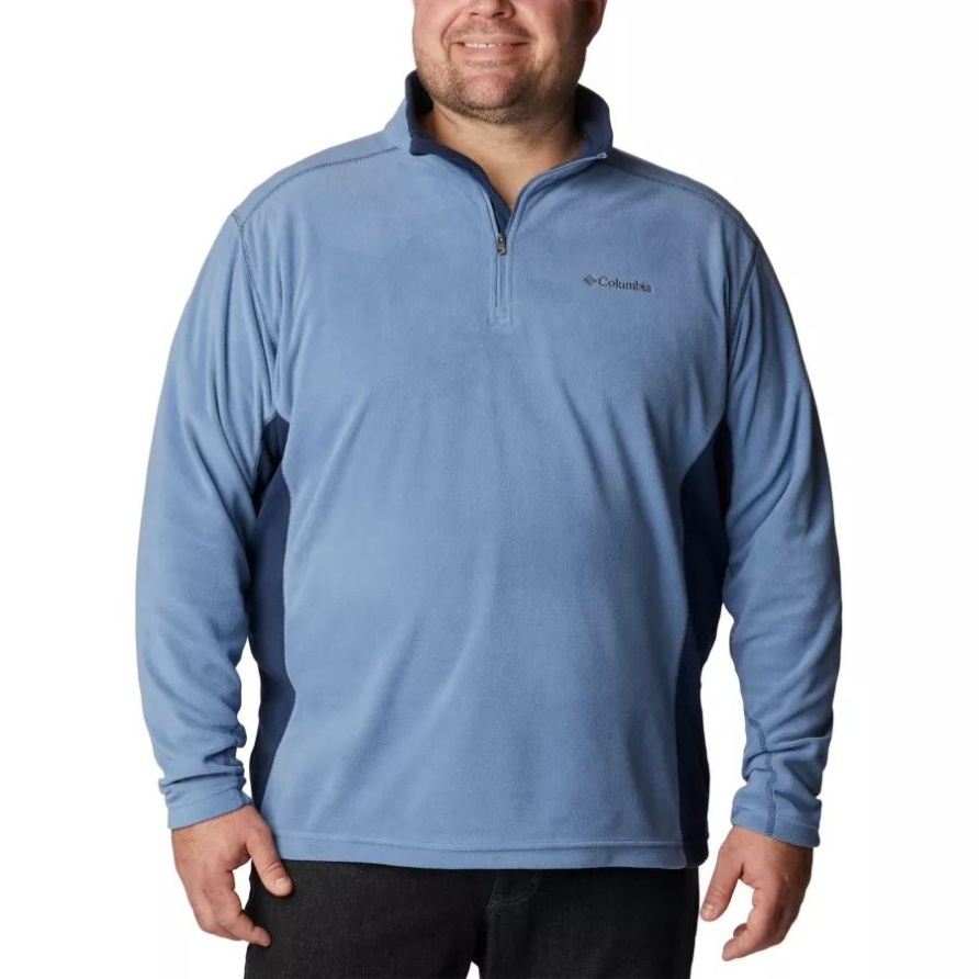 Columbia Klamath Range II Fleecepullover Mit Halbem Reißverschluss Für Herren Big Bluestone/College Navy