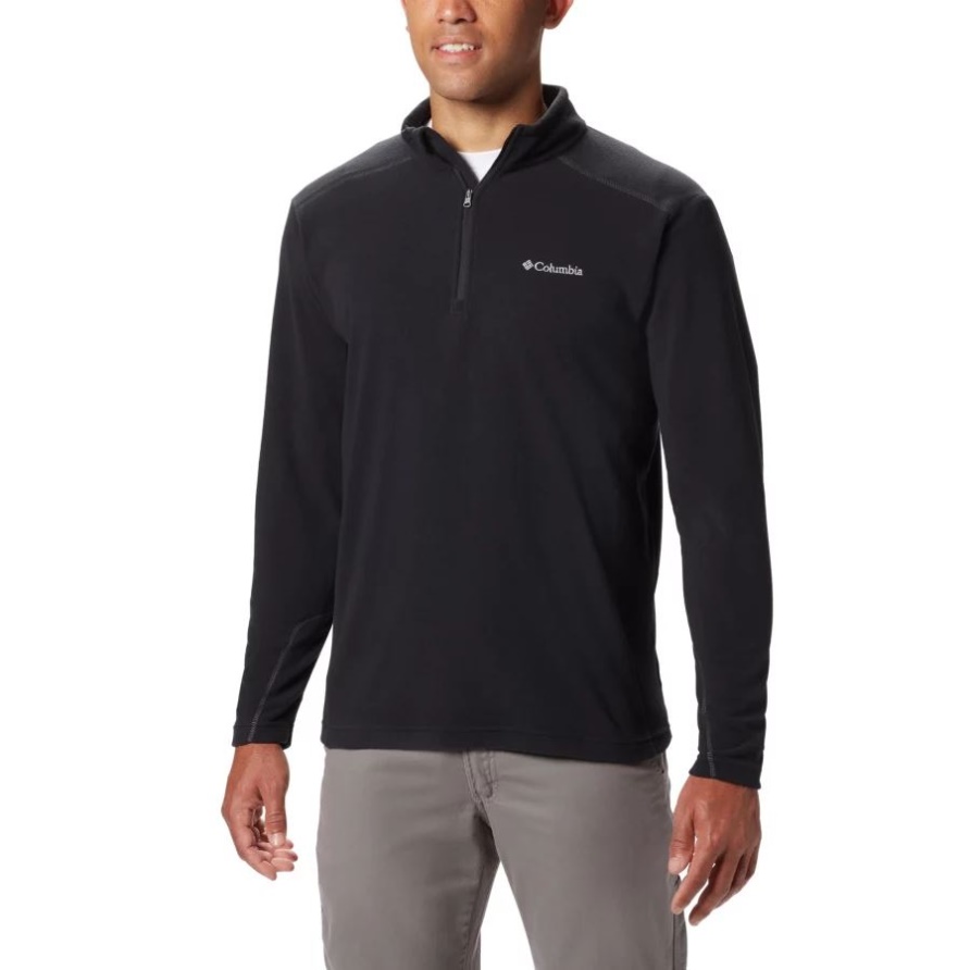 Columbia Klamath Range II Fleecepullover Mit Halbem Reißverschluss Für Herren, Groß, Schwarz