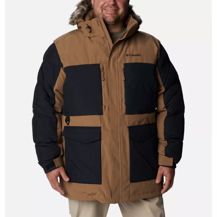 Columbia Herren Marquam Peak Fusion Omni-heat Infinity Isolierter Parka Big Delta/schwarz